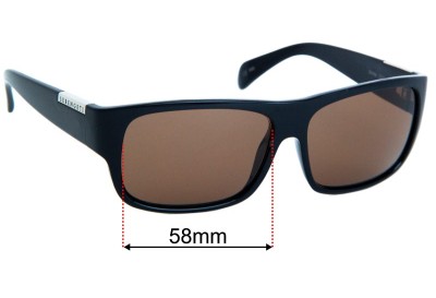 Serengeti Monte 7227 Replacement Sunglass Lenses - 58mm wide 