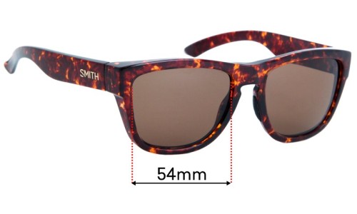 Sunglass Fix Replacement Lenses for Smith Clark - 54mm Wide 