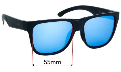 Sunglass Fix Replacement Lenses for Smith Lowdown 2 - 55mm Wide 