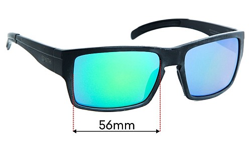 Sunglass Fix Replacement Lenses for Smith Outlier XL  - 56mm Wide 
