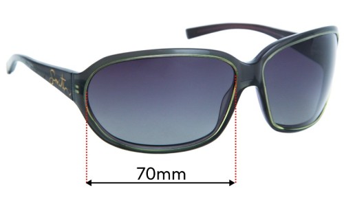 Sunglass Fix Replacement Lenses for Smith Talent - 70mm Wide 