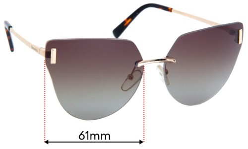 Sunglass Fix Replacement Lenses for Tiffany & Co TF3070 - 61mm Wide 