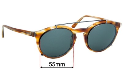 Tod's TO 180  Replacement Lenses 51mm wide 