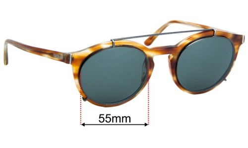 Sunglass Fix Replacement Lenses for Tod's TO 180  - 51mm Wide 