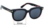 Sunglass Fix Replacement Lenses for Tom Ford TF5179  - 53mm Wide 