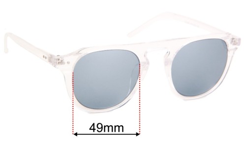 Sunglass Fix Replacement Lenses for Unbranded Z3394  - 49mm Wide 