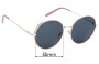 Sunglass Fix Lentes de Repuesto para Unbranded Mod 9009 - 55mm Wide 
