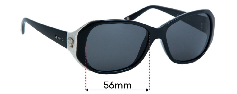 Sunglass Fix Replacement Lenses for Versace MOD 4199 - 56mm Wide