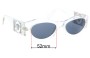 Sunglass Fix Replacement Lenses for Versace MOD 422/B  - 52mm Wide 