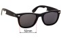 Sunglass Fix Lentes de Repuesto para William Painter The Hook - 52mm Wide 