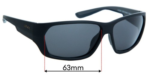 Zeal Caddis 63mm Replacement Lenses by Sunglass Fix™