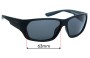 Sunglass Fix Replacement Lenses for Zeal Caddis - 63mm Wide 