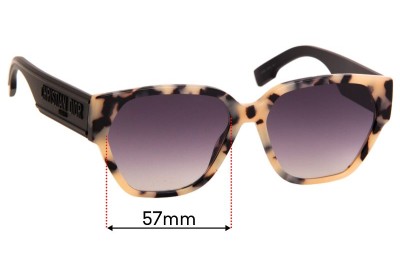 Christian Dior ID1 Replacement Lenses 57mm wide 