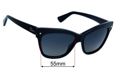Christian Dior Dior Jupon 2 Replacement Lenses 55mm wide 