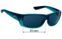 Sunglass Fix Lentes de Repuesto para Costa Del Mar Cat Cay - 61mm Wide 