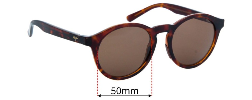 Sunglass Fix Replacement Lenses for Maui Jim MJ784 Pineapple - 50mm Wide