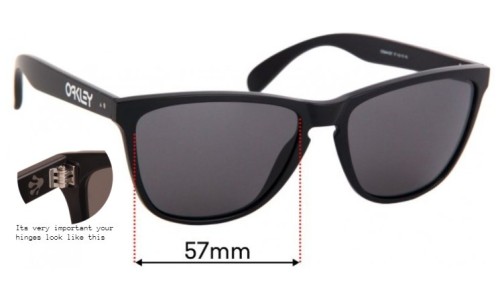 Oakley Frogskins 35th Anniversary OO9444 Lentilles de Remplacement 57mm wide 