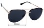 Sunglass Fix Replacement Lenses for Quay The Playa - 65mm Wide 