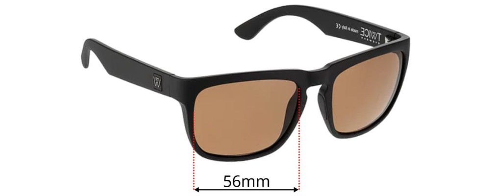 Sunglass Fix Replacement Lenses for Twice Eyewear Ace - 56mm Wide
