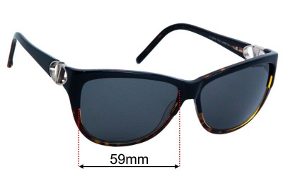 Valentino 5781/S Replacement Lenses 59mm wide 