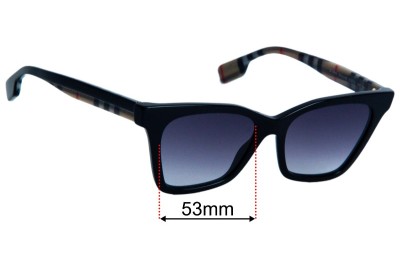 Burberry B 4346 Replacement Lenses 53mm wide 