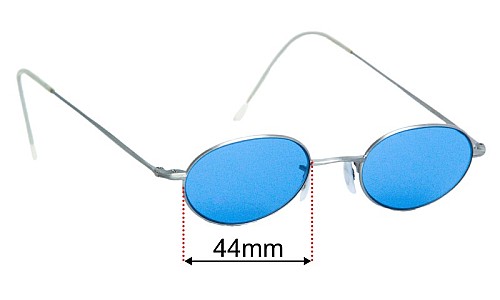Oliver Peoples OP-587 Replacement Lenses 44mm wide 