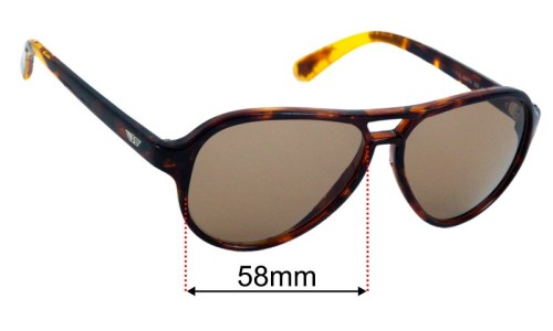 Police S1614 Replacement Lenses 58mm wide 