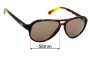 Sunglass Fix Replacement Lenses for Police S1614 - 58mm Wide 