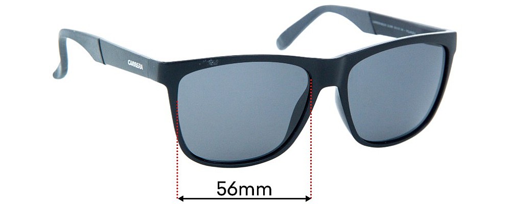 Sunglass Fix Replacement Lenses for Carrera 8022/S - 56mm Wide