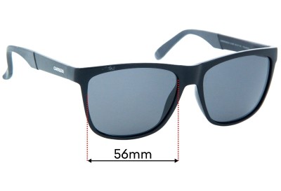 Carrera 8022/S Replacement Sunglass Lenses - 56mm Wide 