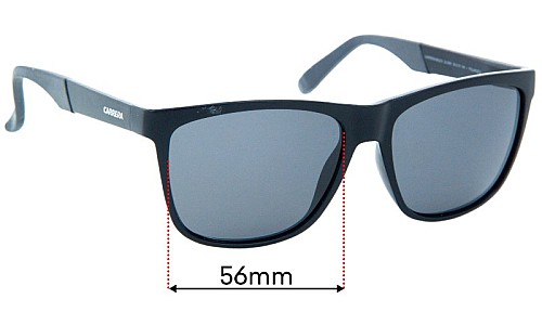 Sunglass Fix Replacement Lenses for Carrera 8022/S - 56mm Wide 