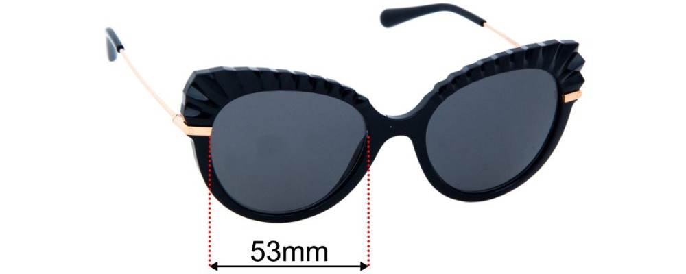 Sunglass Fix Replacement Lenses for Dolce & Gabbana DG6135 - 53mm Wide