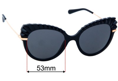 Dolce & Gabbana DG6135 Replacement Lenses 53mm wide 