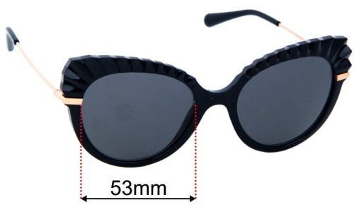 Sunglass Fix Replacement Lenses for Dolce & Gabbana DG6135 - 53mm Wide 