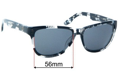 Sunglass Fix Replacement Lenses for IVI Vision Dazzle - 56mm wide 
