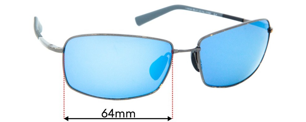 Sunglass Fix Replacement Lenses for Maui Jim Ironwoods MJ320 - 64mm Wide
