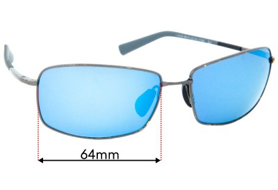 Maui Jim Ironwoods MJ320 Replacement Lenses 64mm wide 