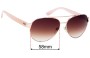 Sunglass Fix Lentes de Repuesto para Michael Kors MK1014 Blair I - 58mm Wide 