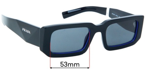 Prada SPR06Y 53mm Replacement Lenses by Sunglass Fix™