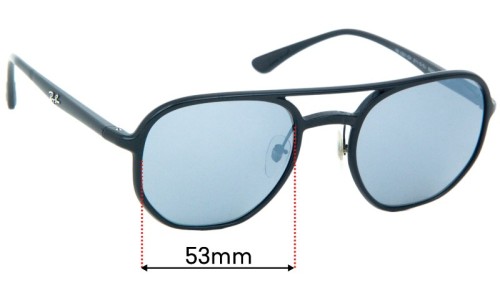 Sunglass Fix Replacement Lenses for Ray Ban RB4321-CH Chromance - 53mm Wide 
