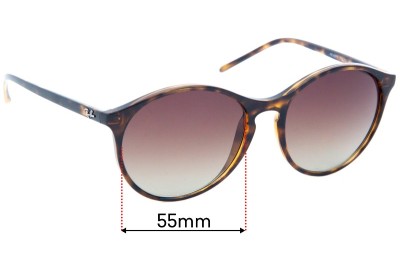 Ray Ban RB4371 Replacement Lenses 55mm wide 