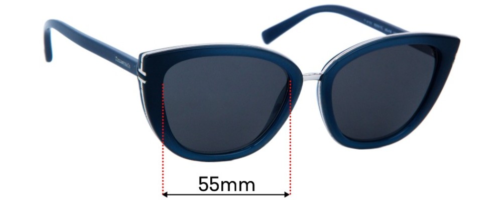 Sunglass Fix Replacement Lenses for Tiffany & Co TF4152 - 55mm Wide