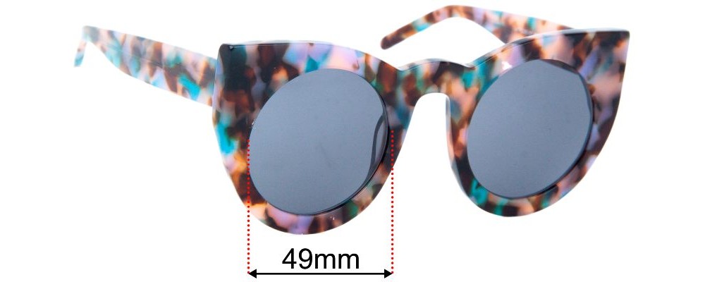 Sunglass Fix Replacement Lenses for Zeelool Ophelia VFP0290 - 49mm Wide