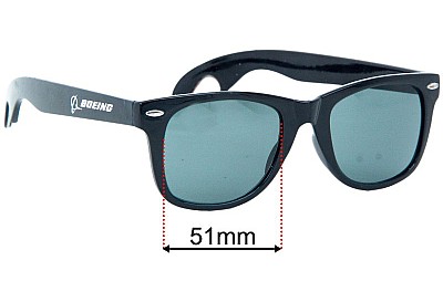  Sunglass Fix Replacement Lenses for Unbranded Boeing - 51mm Wide 