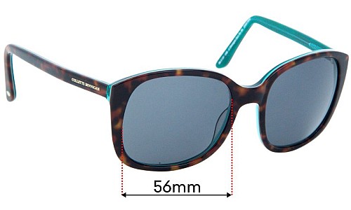 Sunglass Fix Replacement Lenses for Collette Dinnigan Sun Rx 06 - 56mm Wide 