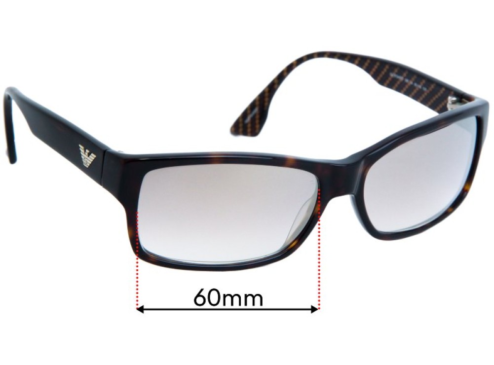 Sunglass Fix Ersatzgläser für Emporio Armani EA9754 - 60mm Wide Sunglass Fix Ersatzgläser für Emporio Armani EA9754 - 60mm Wide