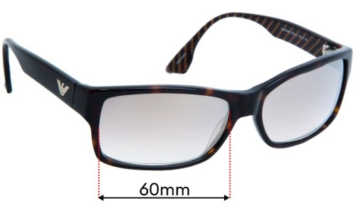 Sunglass Fix Ersatzgläser für Emporio Armani EA9754 - 60mm Wide Sunglass Fix Ersatzgläser für Emporio Armani EA9754 - 60mm Wide