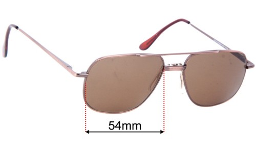 Sunglass Fix Lentilles de Remplacement pour Gemini Eyewear GM311 - 54mm Wide 