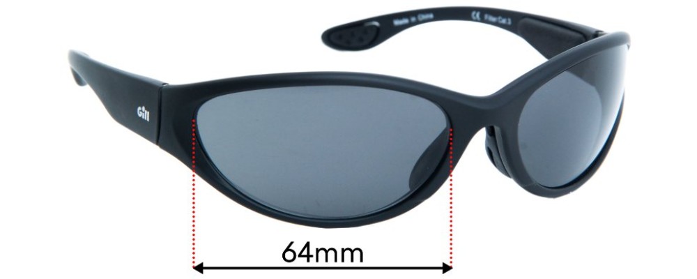 Sunglass Fix Replacement Lenses for Gill Gill Classic - 64mm Wide