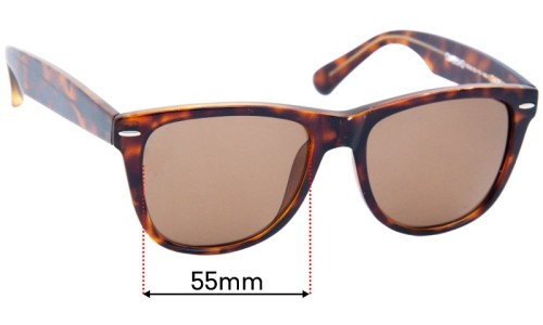Sunglass Fix Ersatzgläser für Glassing Soul - 55mm Wide 